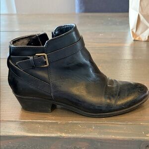 Black American Eagle Ankle Boots
